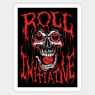 Roll Initiative - D20 Death Metal Sticker